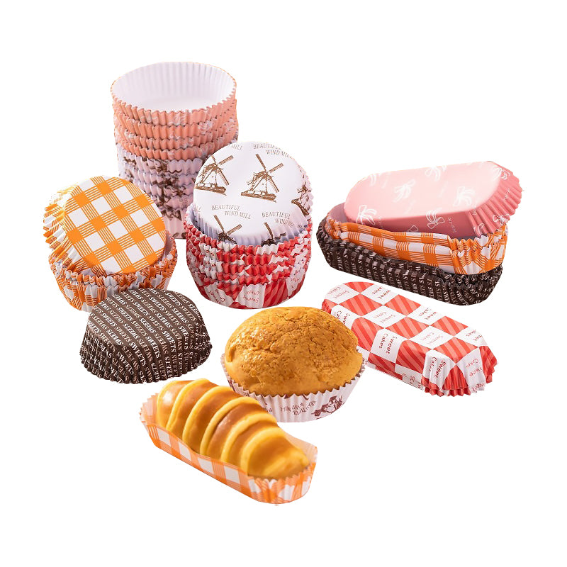 กระทงจีบ กระทงกระดาษ ถ้วยคัพเค้ก ทรงกลม ทรงรี