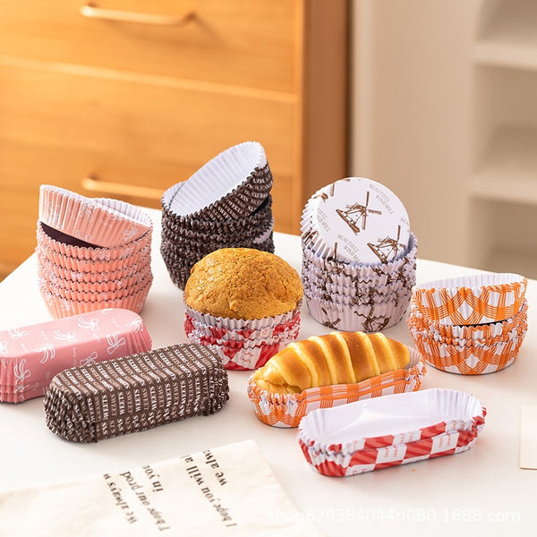 กระทงจีบ กระทงกระดาษ ถ้วยคัพเค้ก ทรงกลม ทรงรี