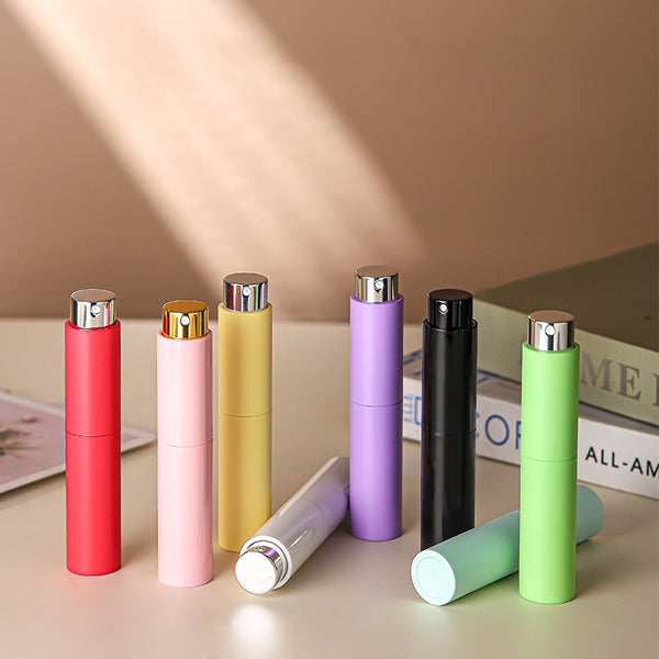 ขวดสเปรย์ พลาสติก ABS หมุนซ้าย-ขาว สีพาสเทล ขนาด 10 ml.