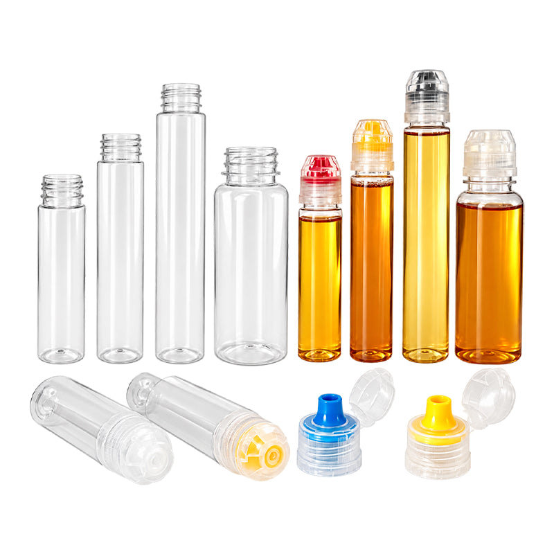ขวดบีบพลาสติกใส ใส่น้ำสลัด น้ำผึ้ง ซอส ขนาด 100-300 ml.