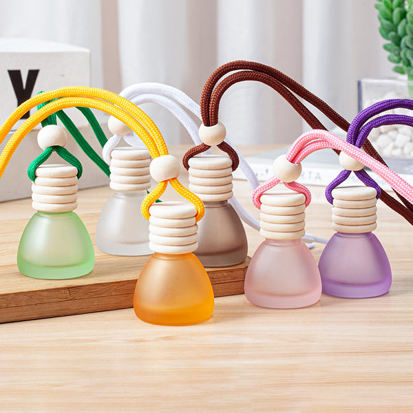 ขวดน้ำหอม แบบแขวน รูปทรงกรวยโค้ง ผิวด้าน ขนาด 8 ml.