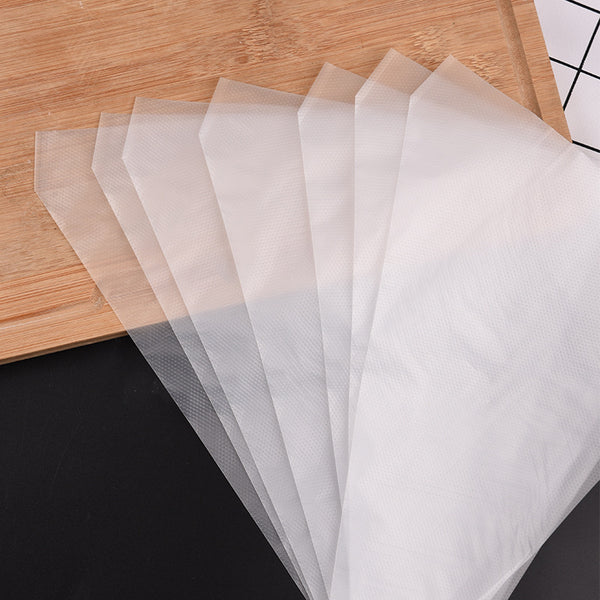 ถุงบีบครีม พลาสติกใช้แล้วทิ้ง แบบไม่มีลาย พลาสติกหนาและบาง