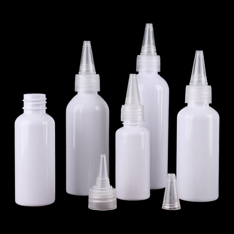 ขวดพลาสติก PE สีขาว หัวหยด ปากปลายแหลม ขนาด 20/30/50/60/100 ml.