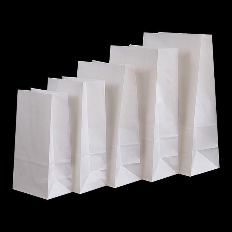 ถุงกระดาษสีขาว อเนกประสงค์ แบบพับข้าง - PackingDD Shop
