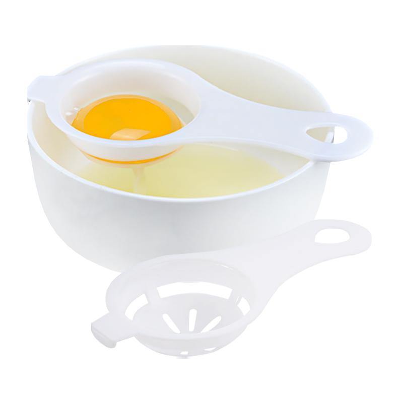 ช้อนแยกไข่แดงออกจากไข่ขาว แบบมีที่เกาะกับภาชนะ วางบนถ้วย - PackingDD Shop